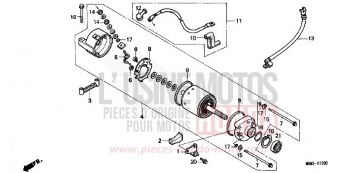 MOTEUR DE DEMARRAGE NX650W de 1998